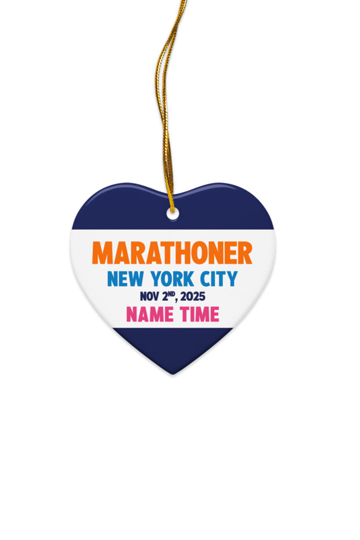 New York City Custom Marathoner Ornament