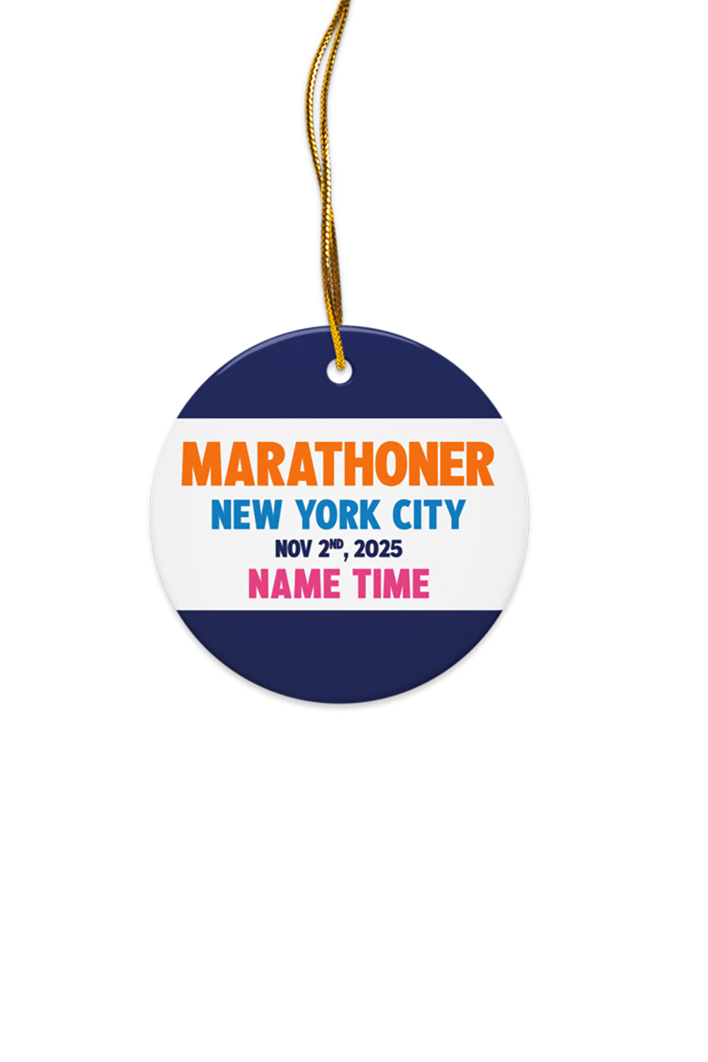 New York City Custom Marathoner Ornament