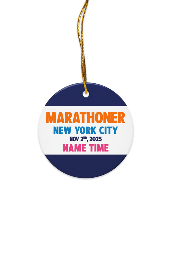 New York City Custom Marathoner Ornament