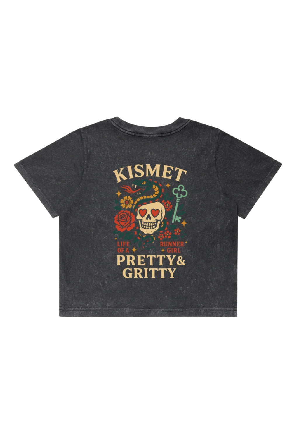 Pretty & Gritty Women's Crop T-Shirt - Sarah Marie Running Co.