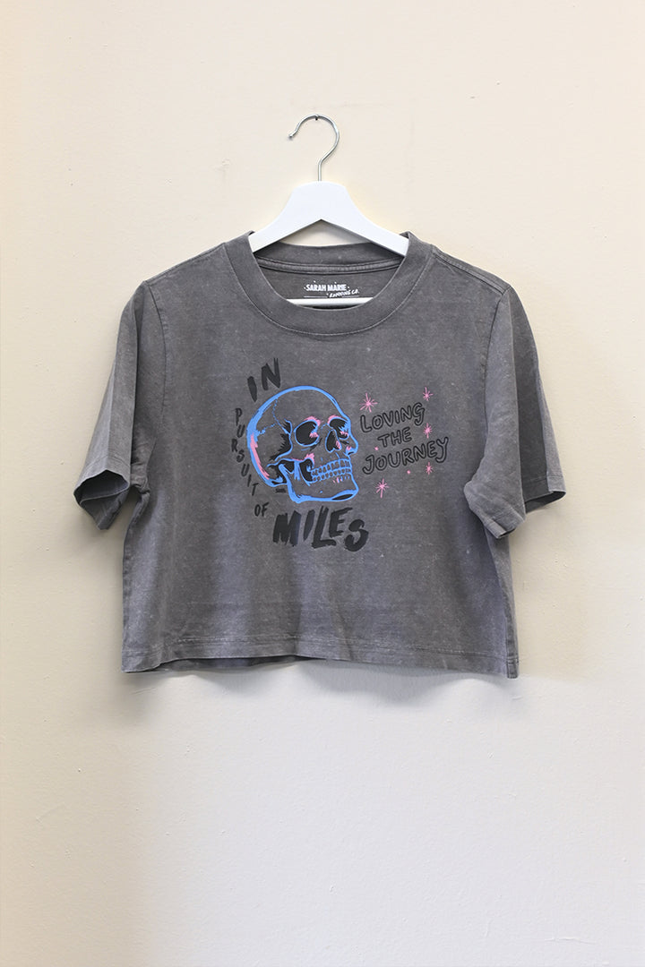 Pursuit Of Miles Women's Crop T-Shirt - Sarah Marie Running Co.