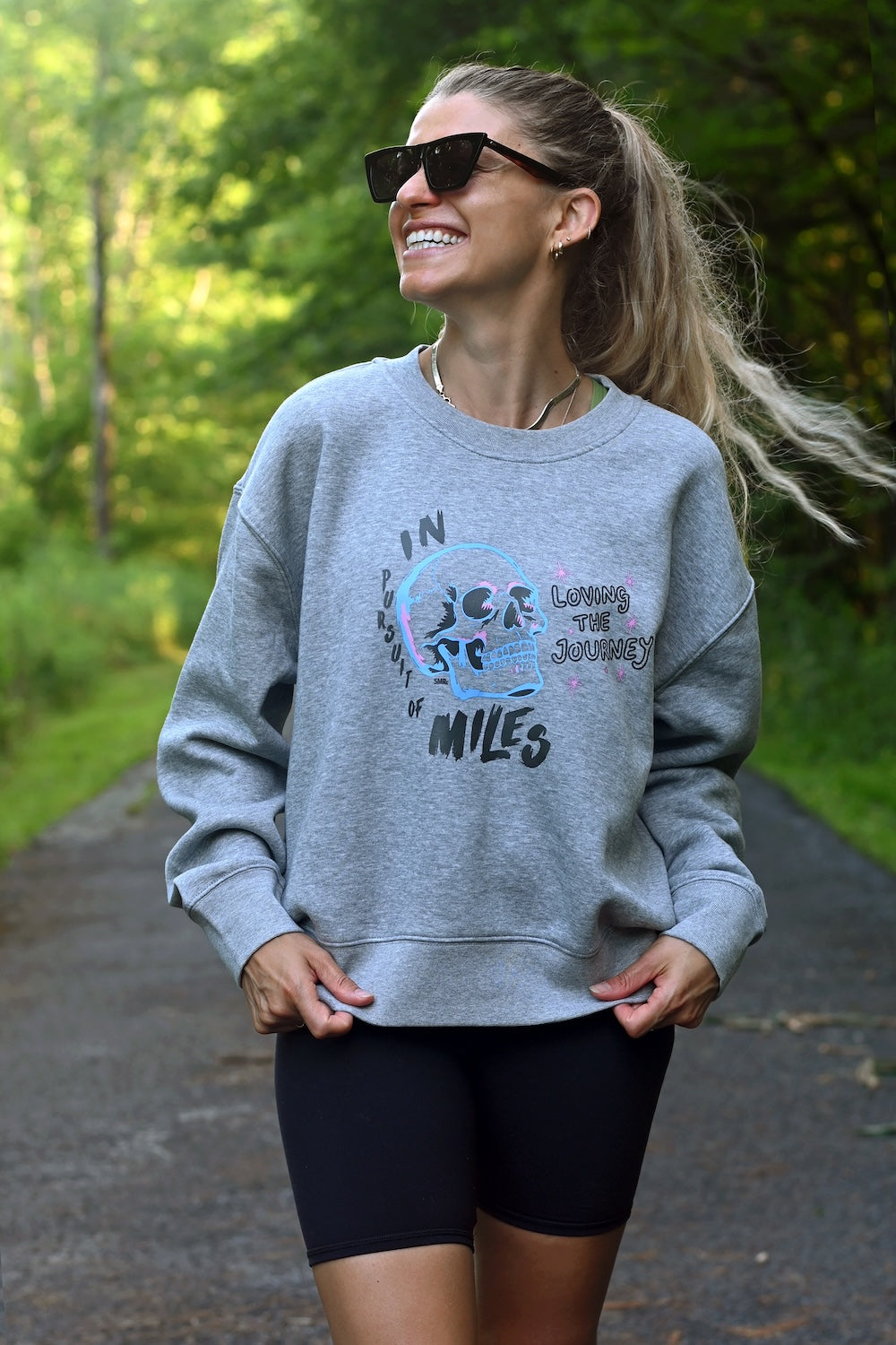 Pursuit of Miles Women's Sweatshirt - Sarah Marie Running Co.