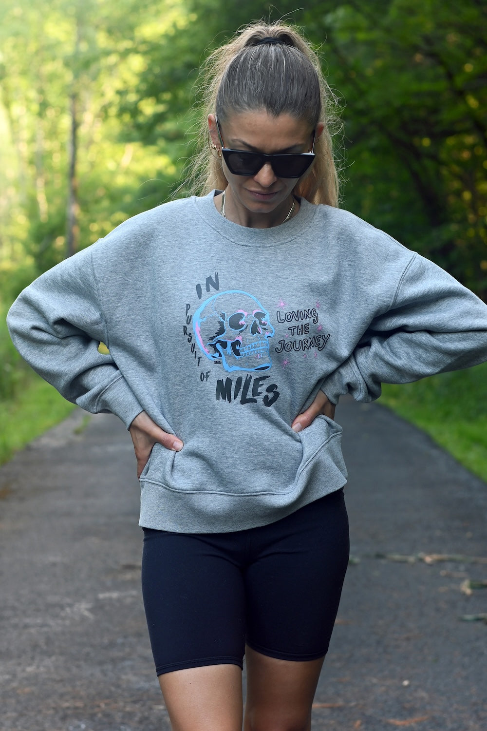Pursuit of Miles Women's Sweatshirt - Sarah Marie Running Co.