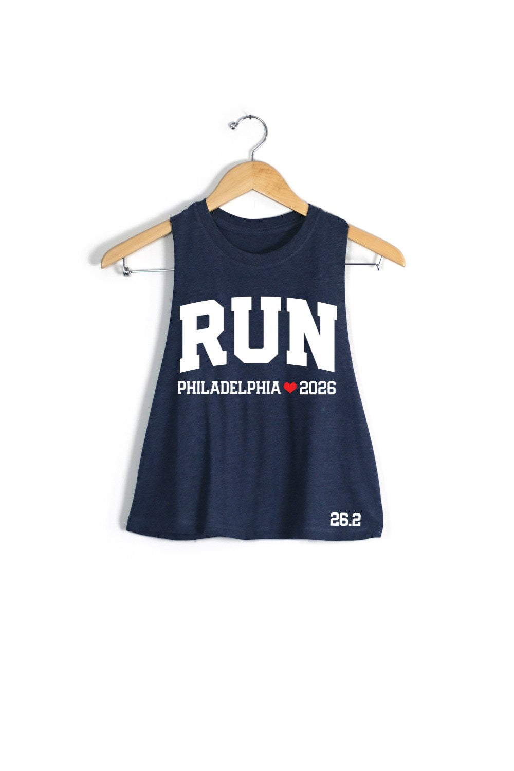 RUN Philadelphia Racerback Crop Tank