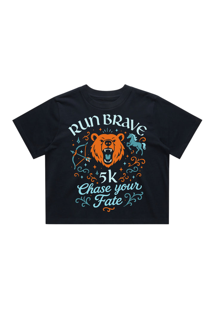 Run Brave Women's Crop T-Shirt