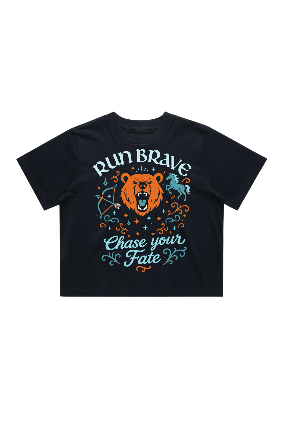 Run Brave Women's Crop T-Shirt