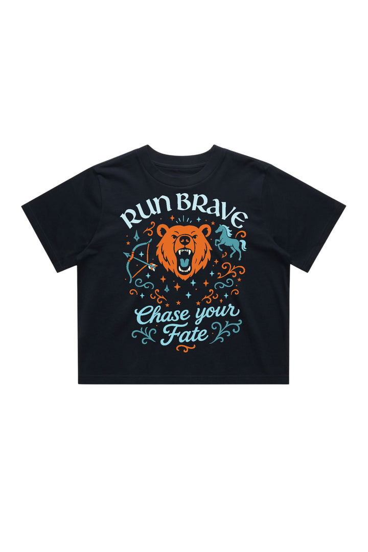 Run Brave Women's Crop T-Shirt