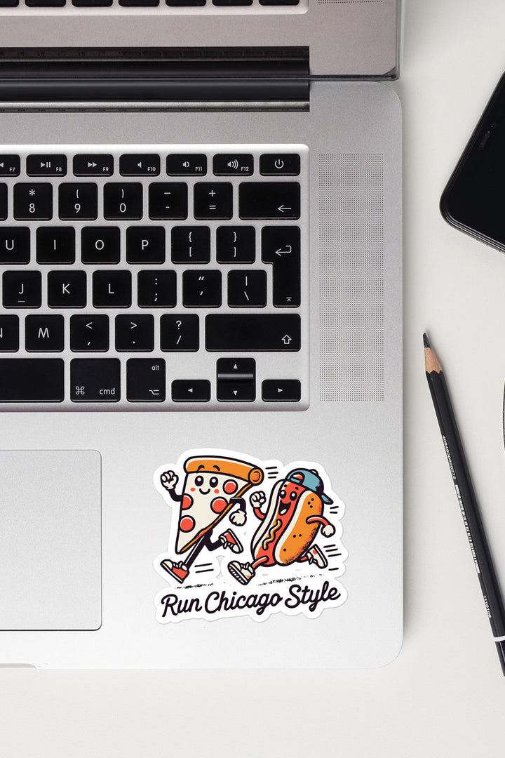 Run Chicago Style Stickers