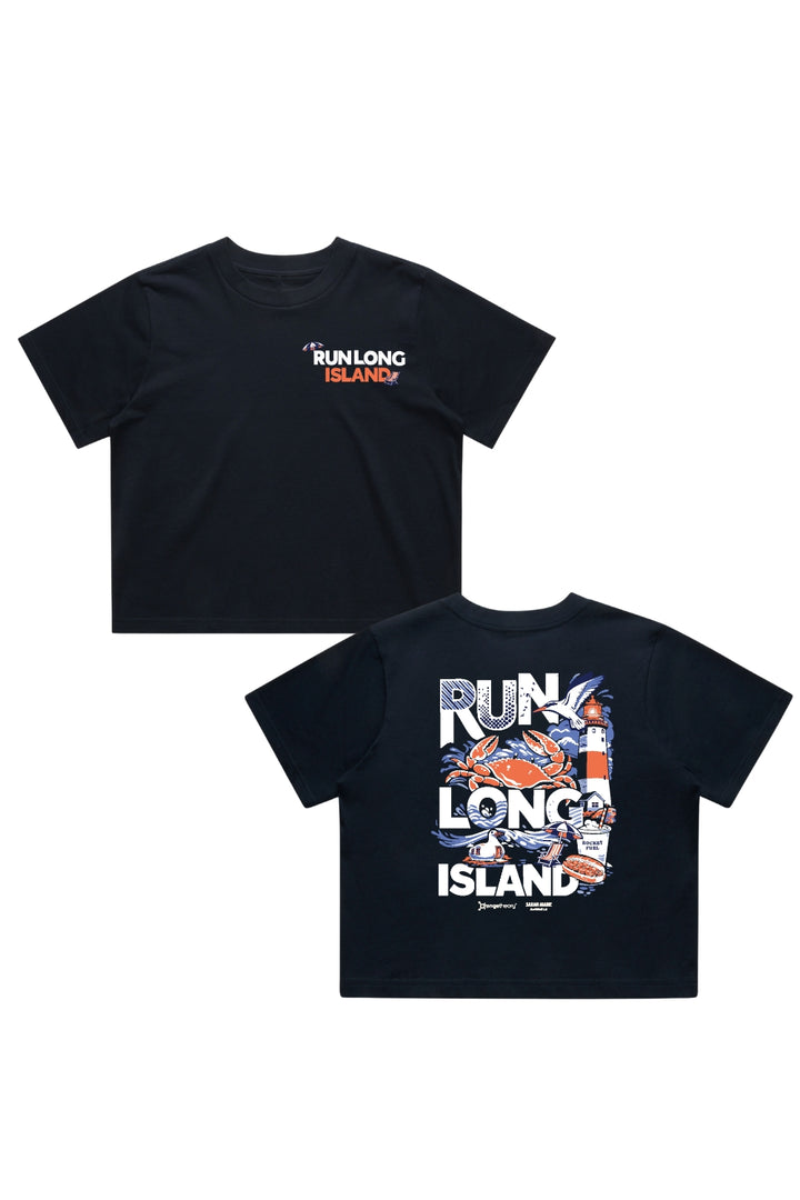 Run Long Island Women's Crop T-Shirt