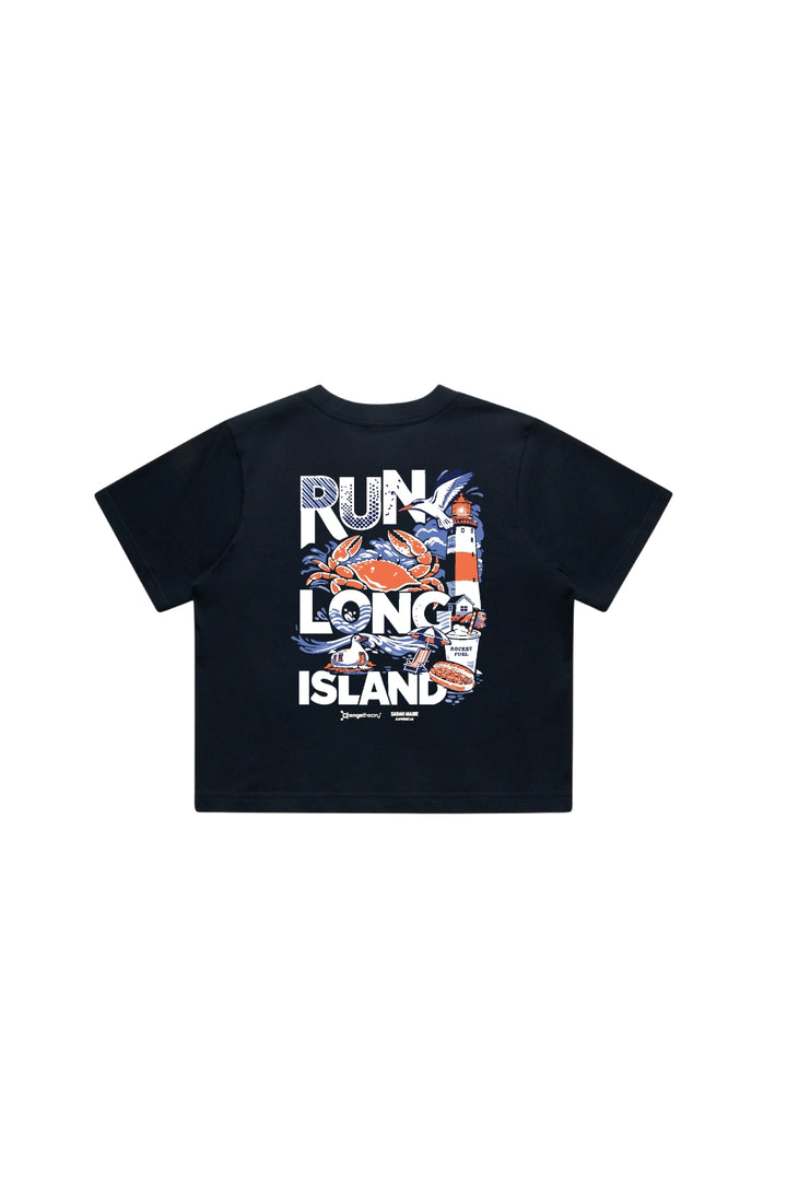 Run Long Island Women's Crop T-Shirt
