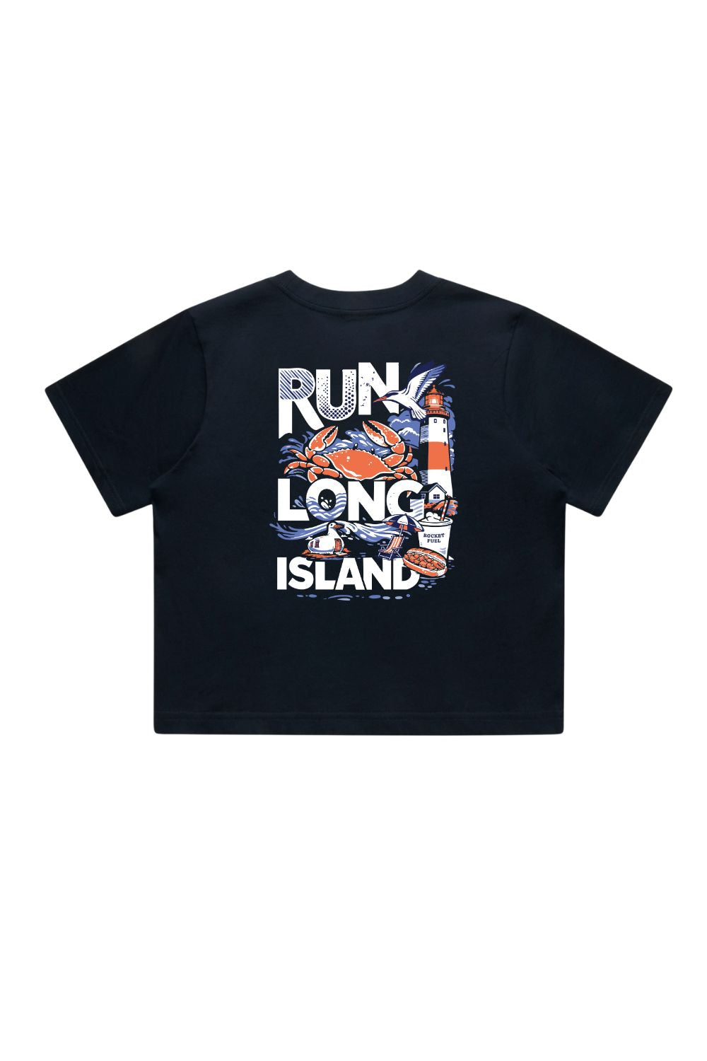 Run Long Island Women's Crop T-Shirt