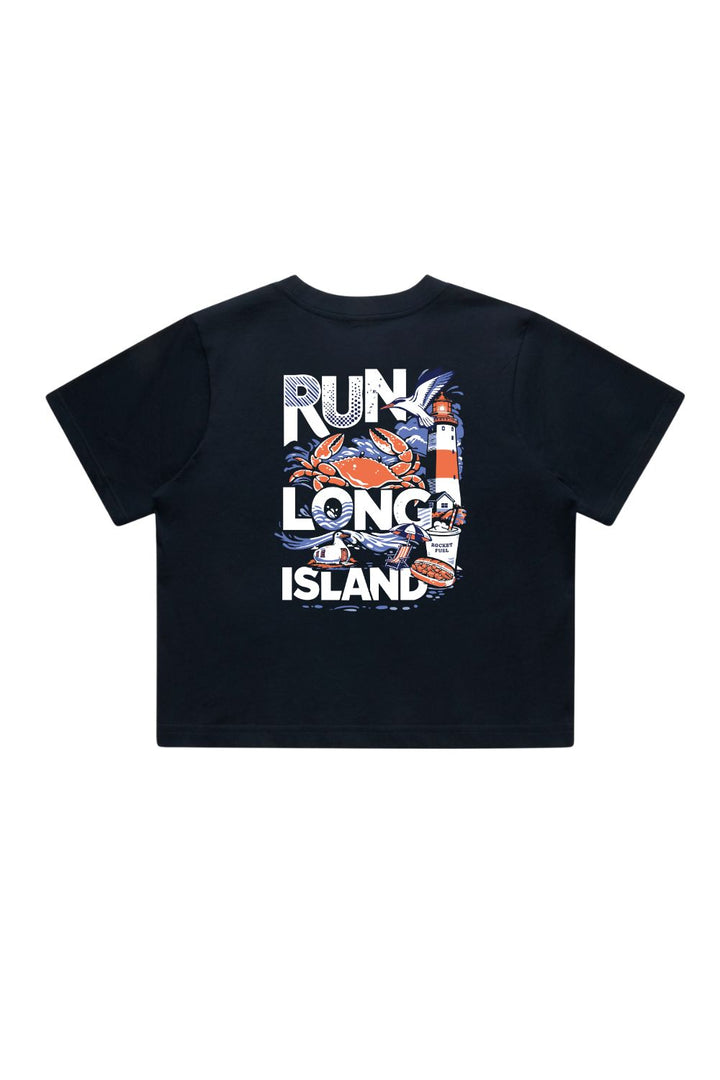 Run Long Island Women's Crop T-Shirt