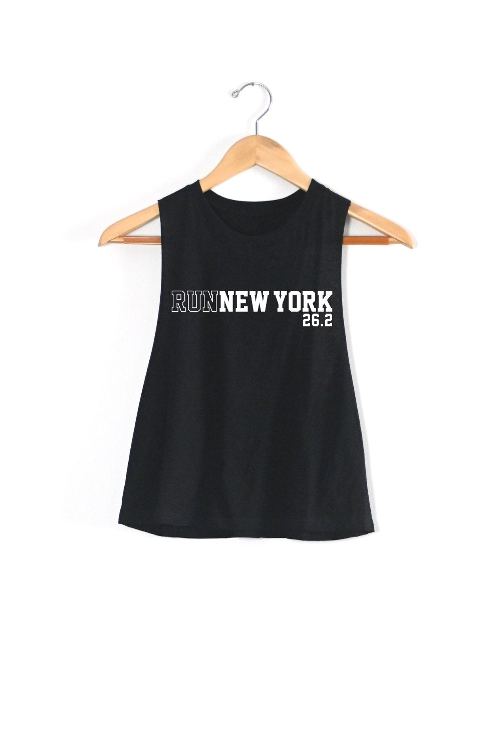 Run New York Racerback Crop Tank