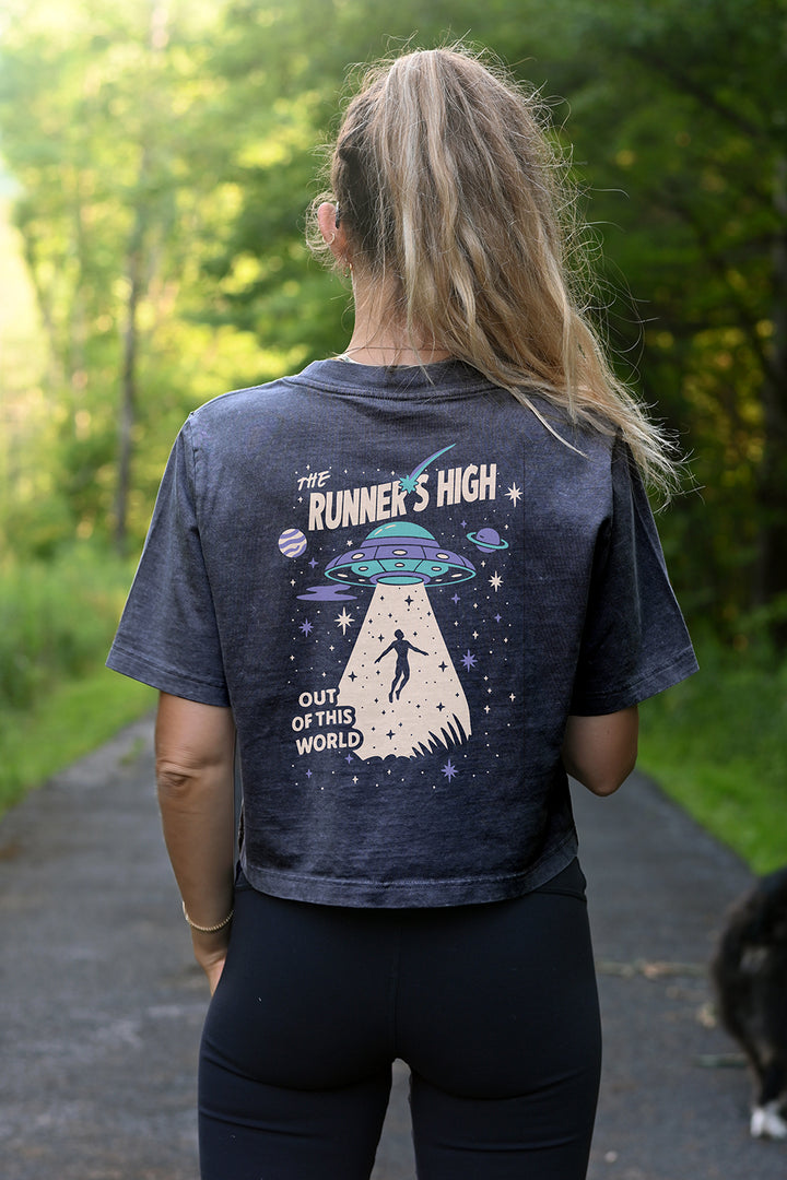 Runner's Hight Women's Crop T-Shirt