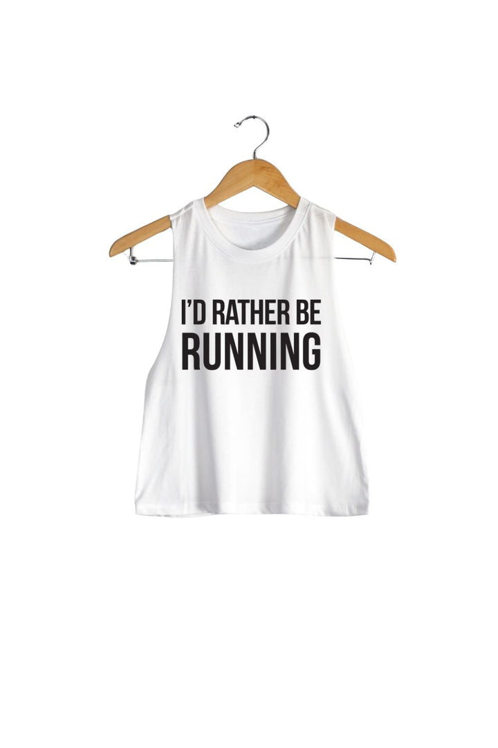 I'd Rather Be Running Racerback Tank