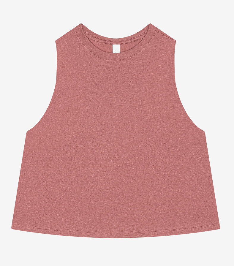 Run Like Hell Racerback Crop Tank