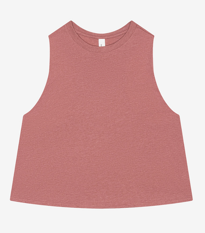Run Like Hell Racerback Crop Tank