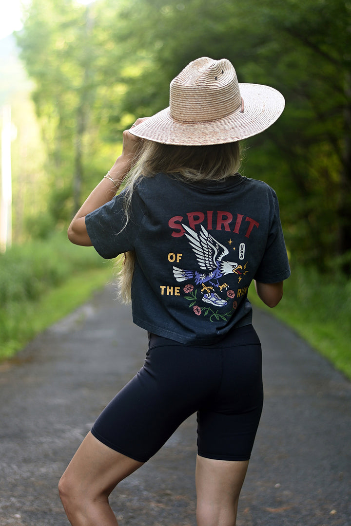 Spirit of the Run Women's Crop T-Shirt - Sarah Marie Running Co.
