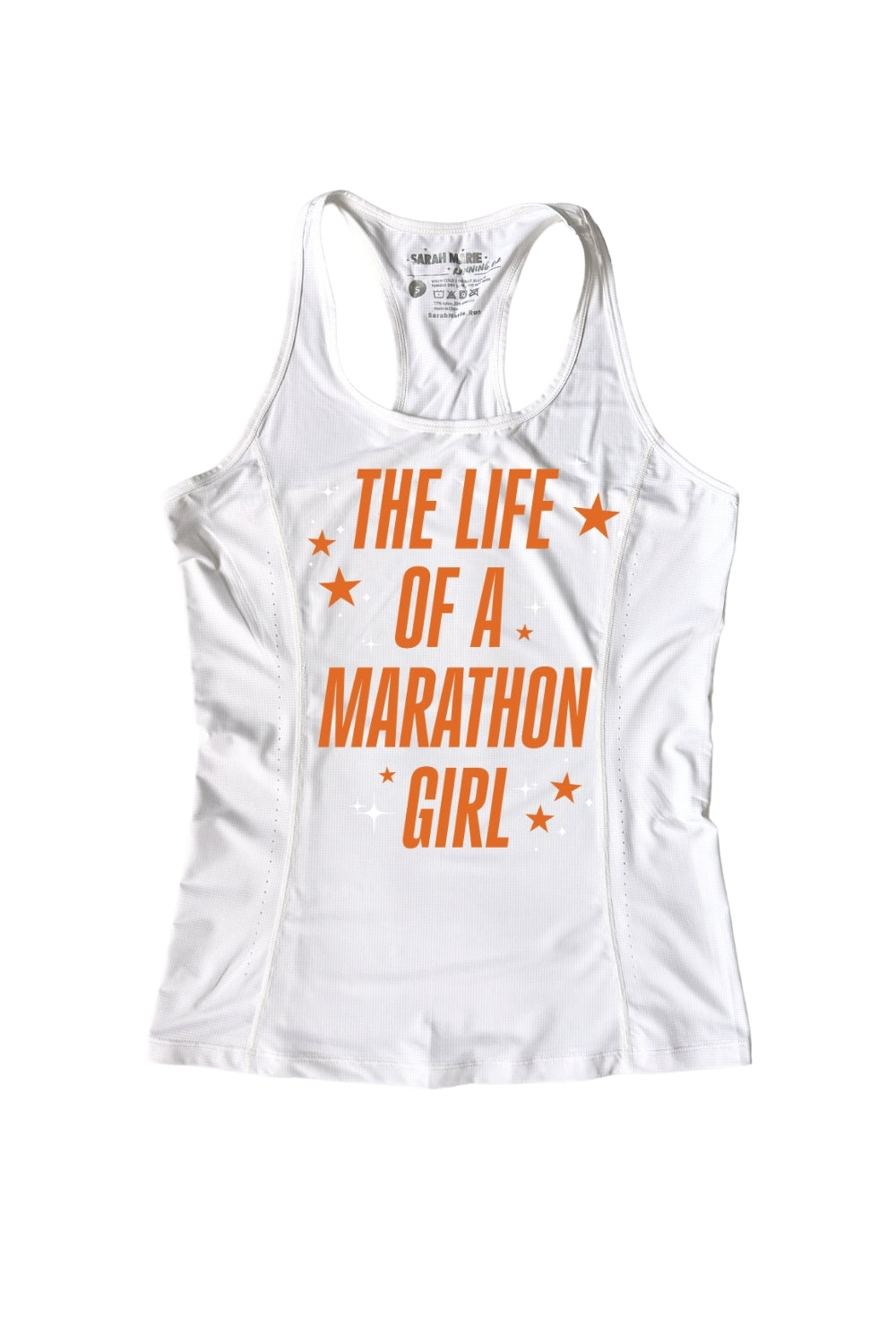 The Life of A Marathon Girl Raceday Performance Tank - Sarah Marie Running Co.