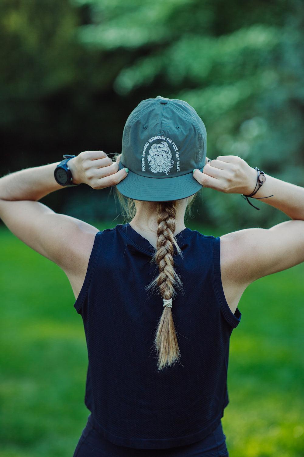 Women Running Wherever They Want Nylon Run Cap