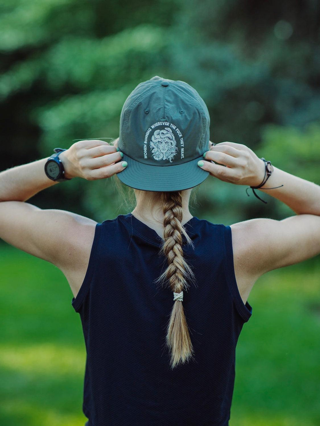 Women Running Wherever They Want Nylon Run Cap