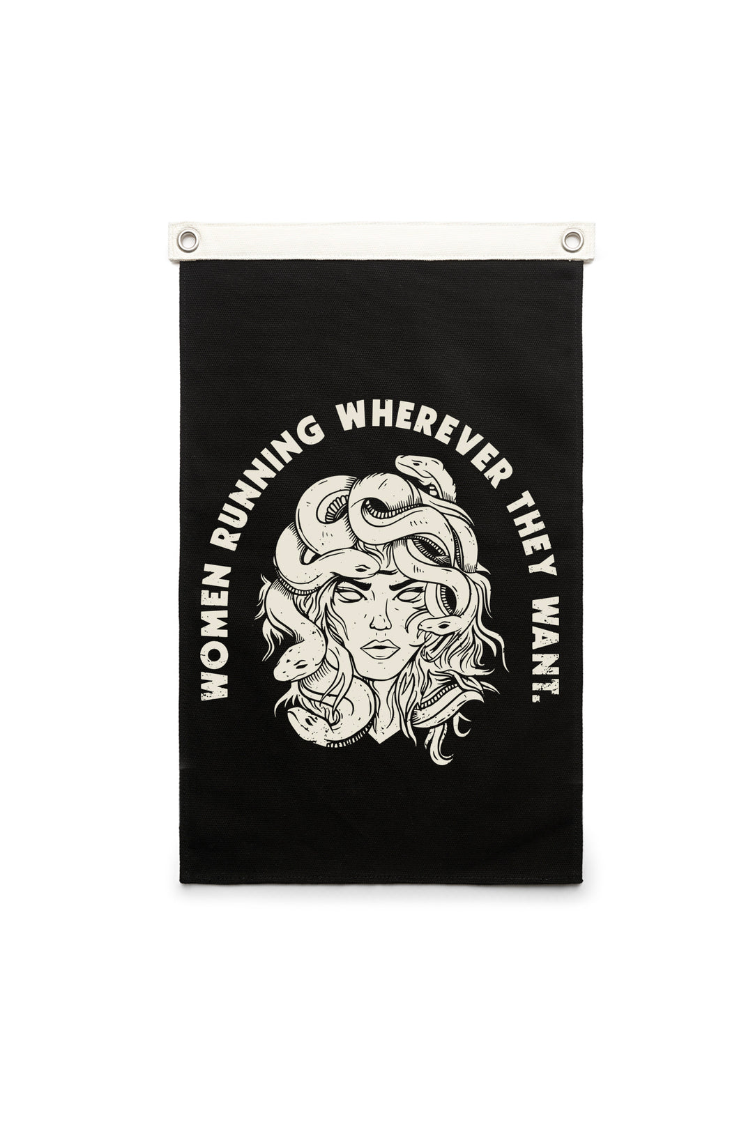Women Running Wherever They Want Canvas Banner