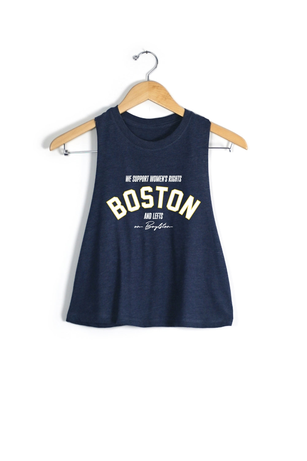 We Support Women's Rights Racerback Crop Top