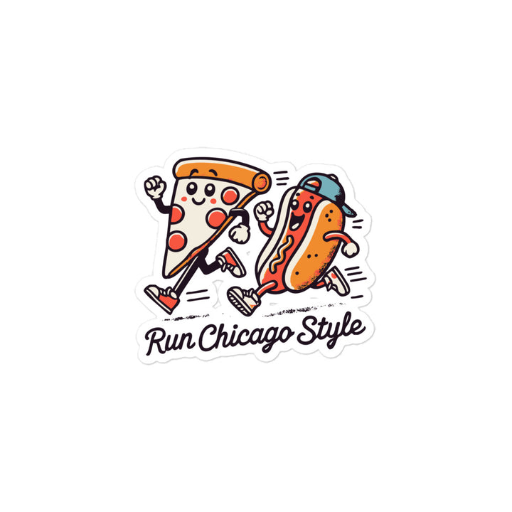 Run Chicago Style Stickers