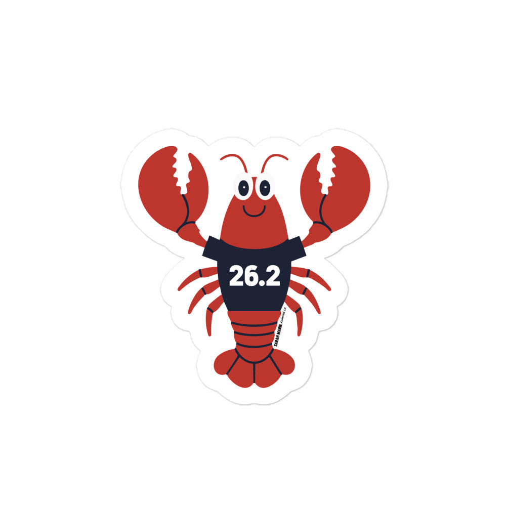 Lobster 26.2 Sticker - Sarah Marie Running Co.
