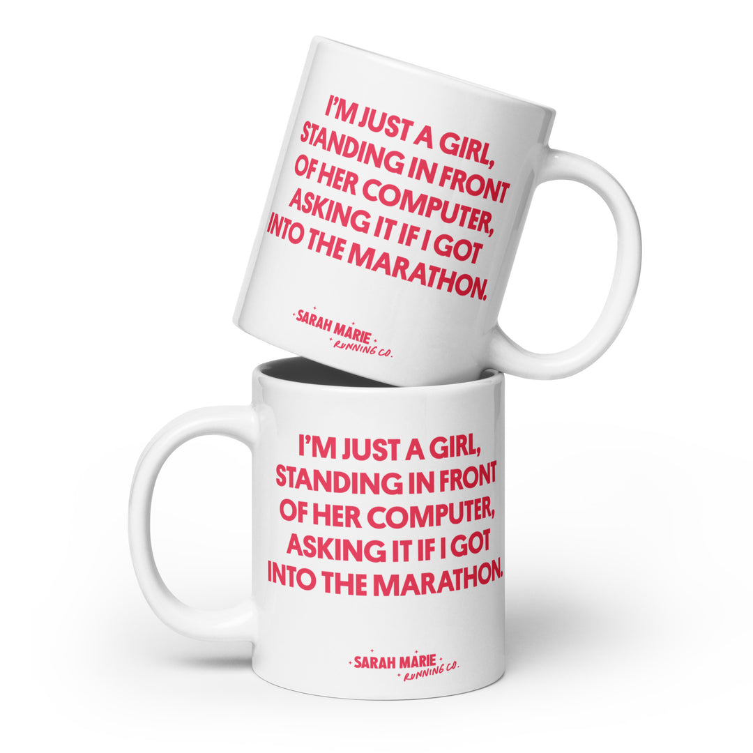 Just a Girl Marathon Mug