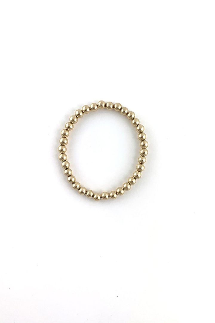 Round Gold Beaded Bracelet - Sarah Marie Design Studio