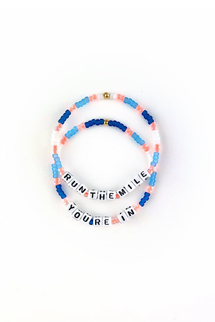 Sarah Marie Design Studio Bracelet 6.25" / Blue Run The Mile You're In Bracelet