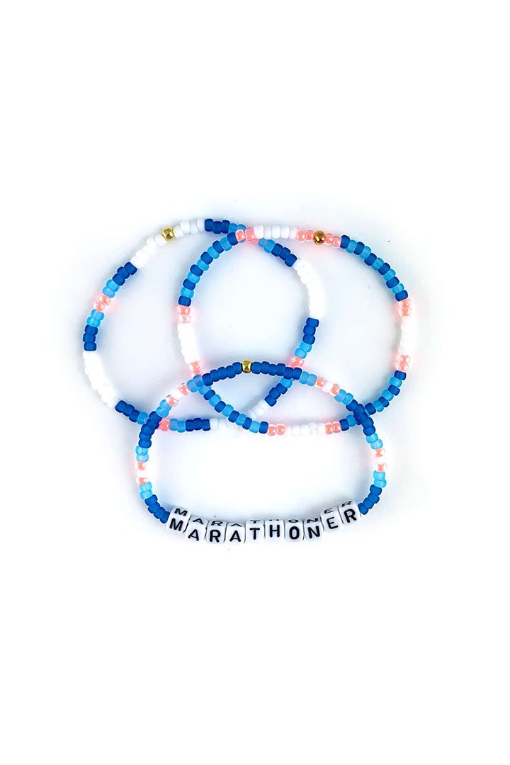 Sarah Marie Design Studio Bracelet 6.25" / Marathoner + Stack / Blue Flame Marathoner Bracelet