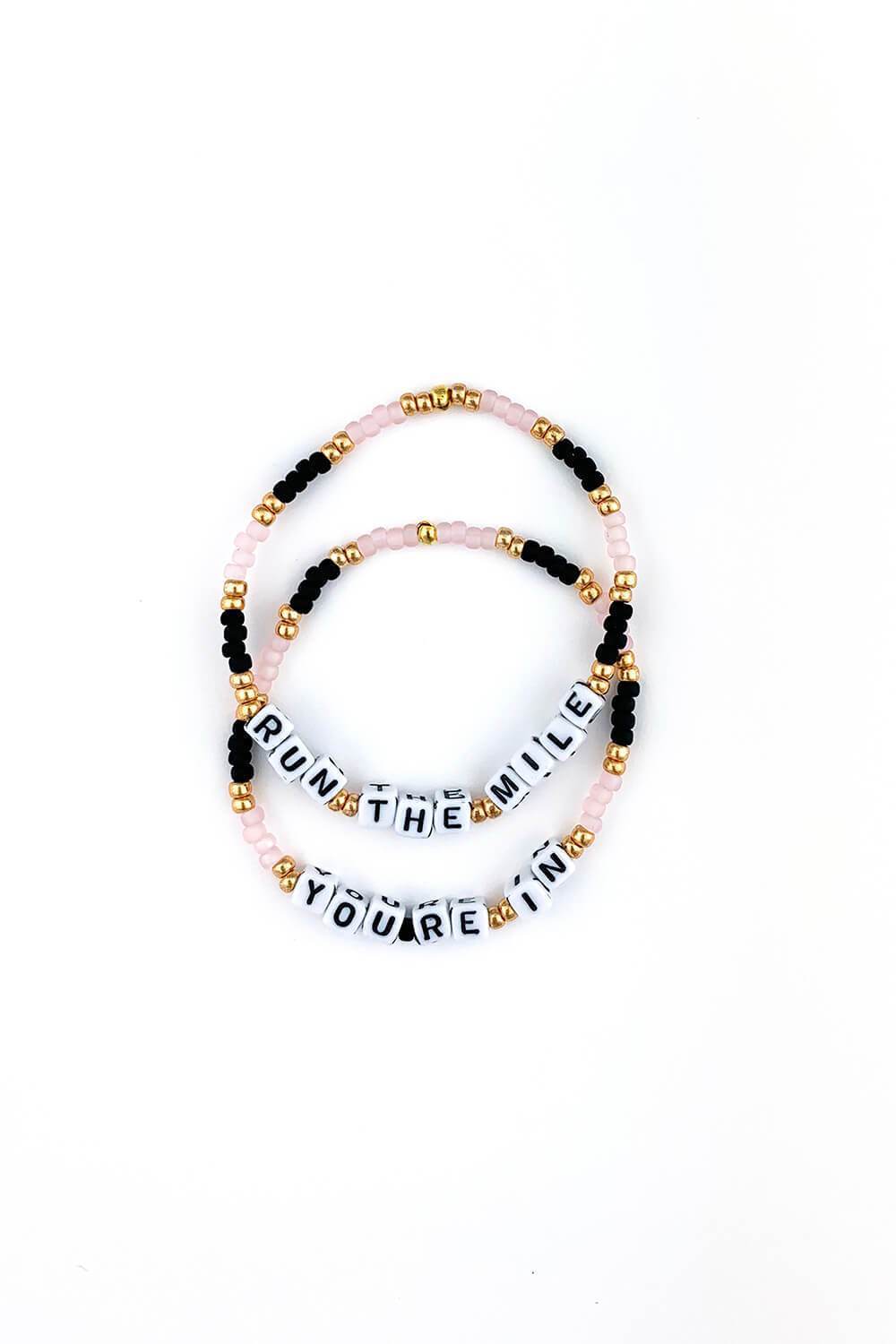 Sarah Marie Design Studio Bracelet 6.25" / Pink Dusk Run The Mile You're In Bracelet