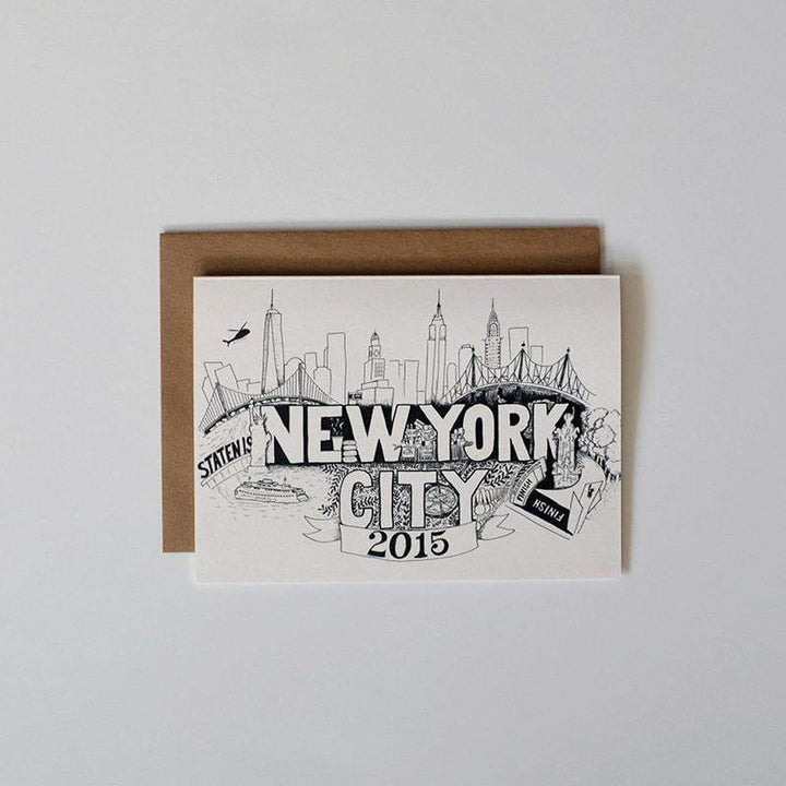 NYC Marathon Card - Sarah Marie Design Studio