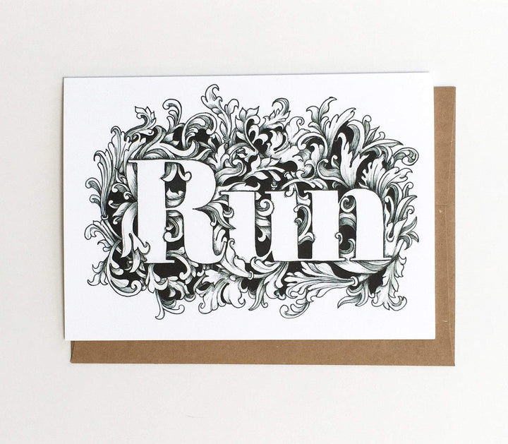 Run Card - Sarah Marie Design Studio
