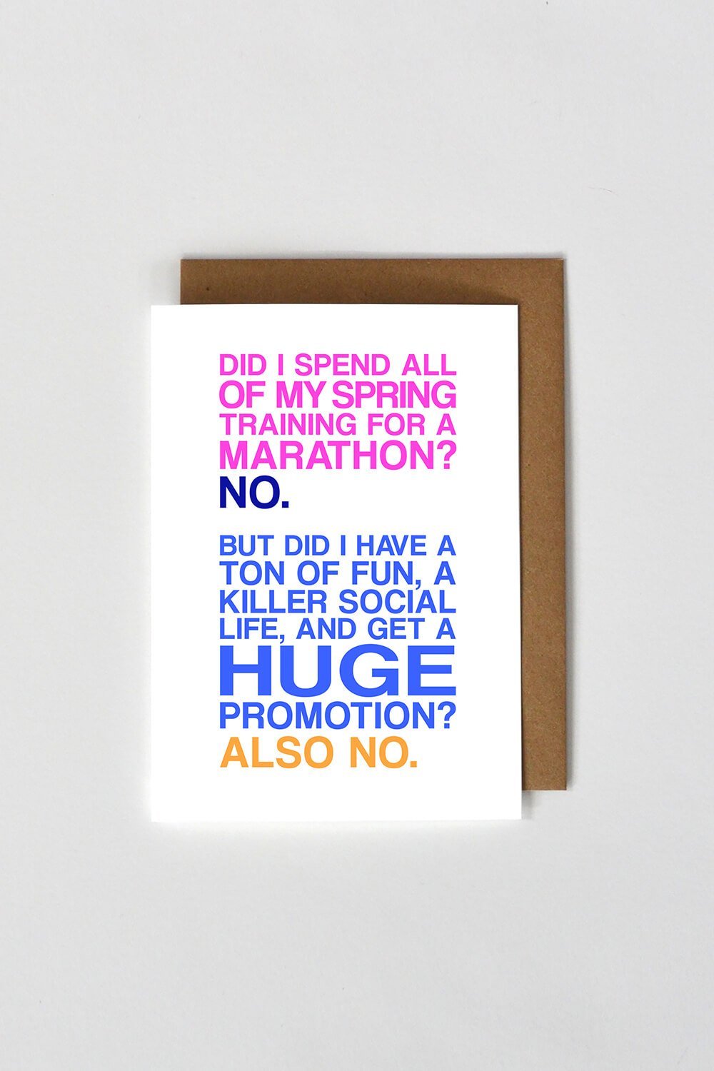 Marathon Card - Sarah Marie Design Studio