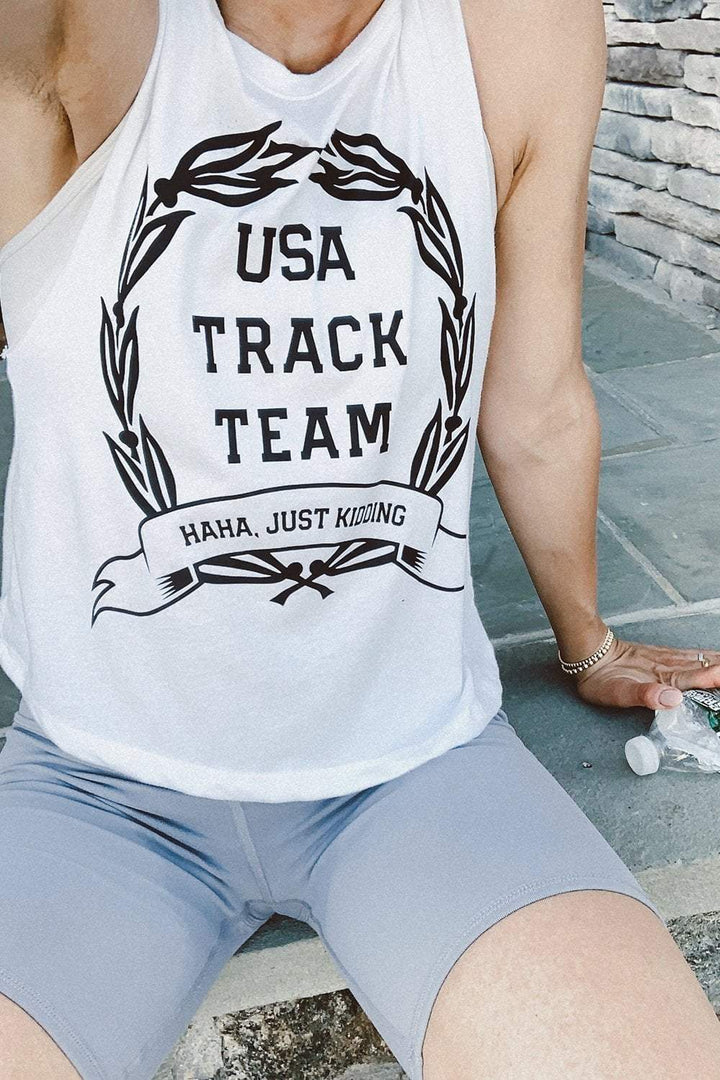 Sarah Marie Design Studio Crop Top USA Track Team Crop Top