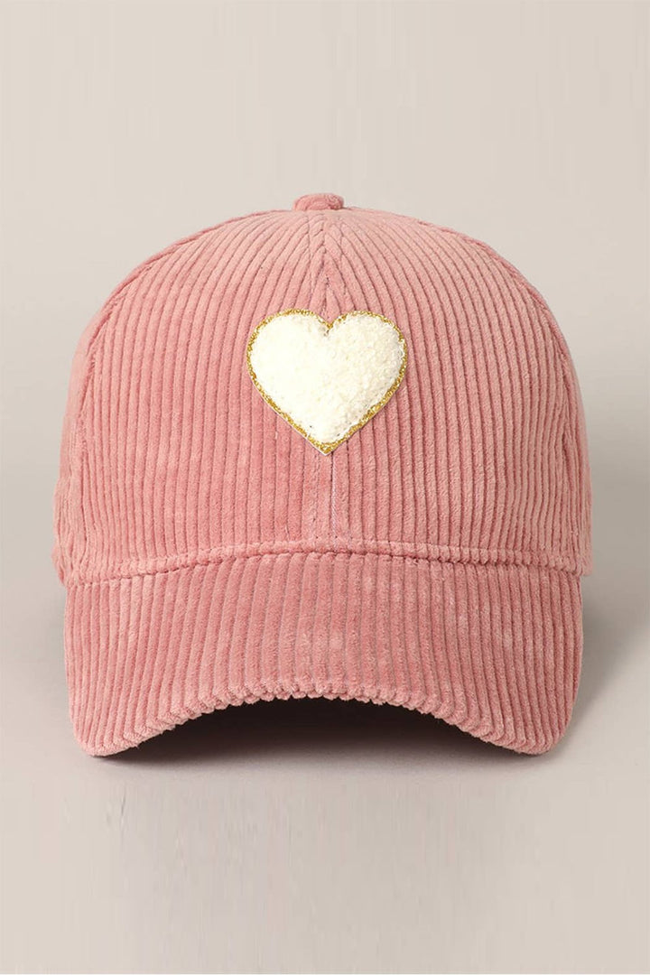 Sarah Marie Design Studio Hats Heart Corduroy Cap