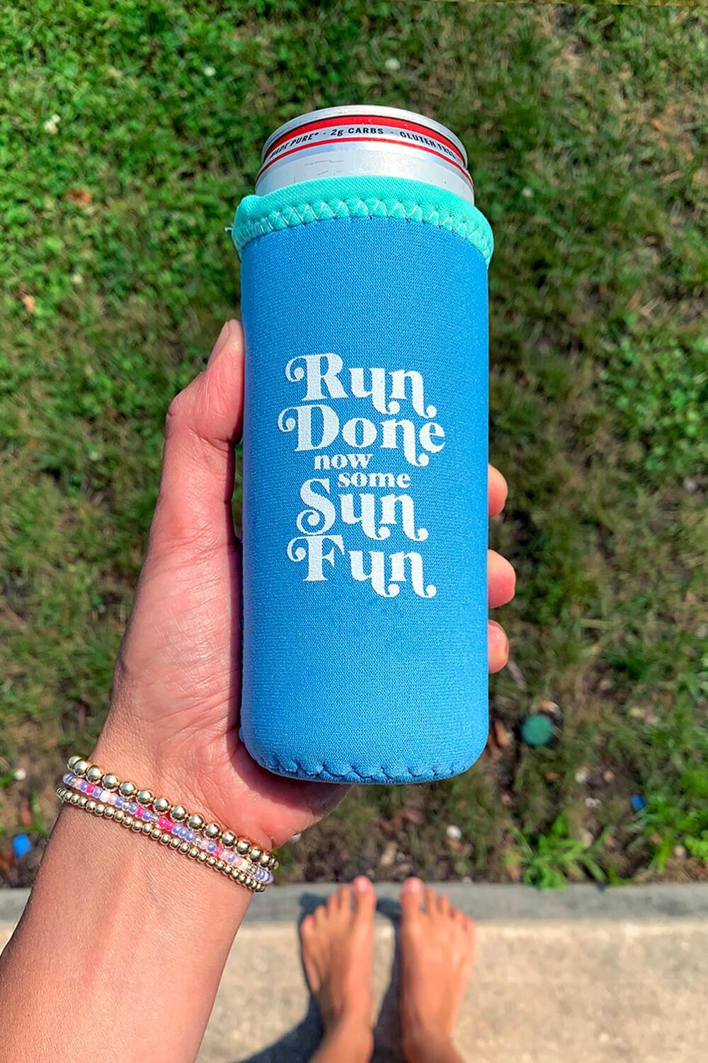 Sand Art Skinny Koozie