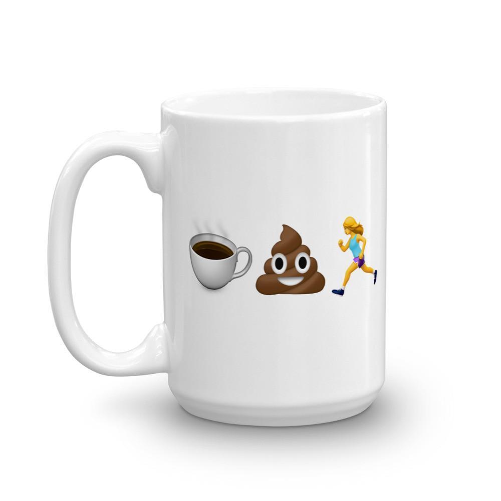 Sarah Marie Design Studio Mug Coffee Poop Runner Girl - Emoji - Mug