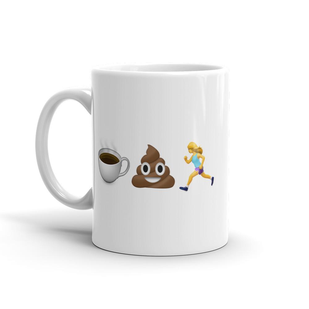 Sarah Marie Design Studio Mug Coffee Poop Runner Girl - Emoji - Mug