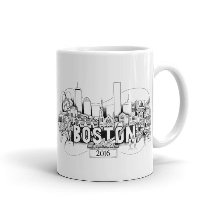 Boston Marathon Mug - Sarah Marie Design Studio