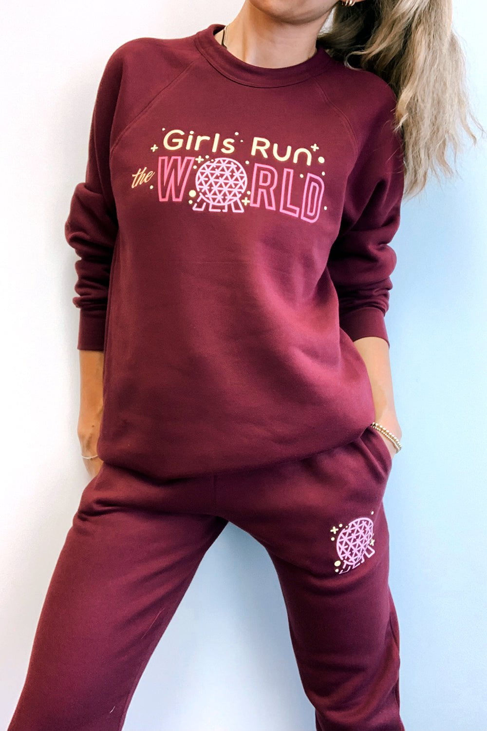 Sarah Marie Design Studio Sweatshirt Girls Run The World Epcot Sweatshirt