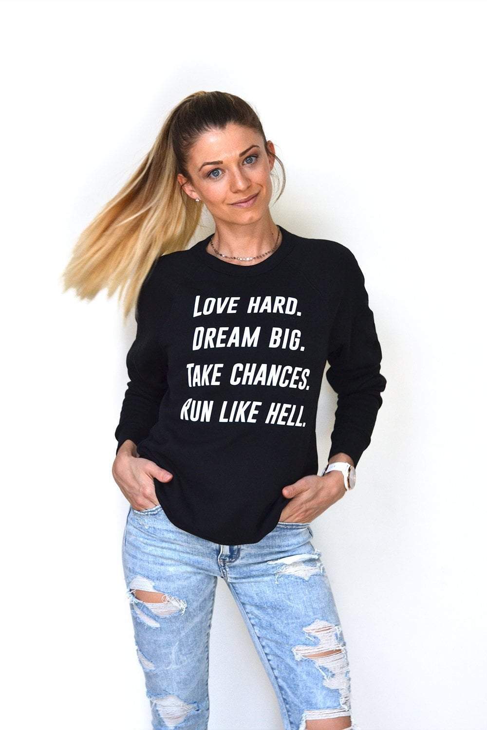 Sarah Marie Design Studio Sweatshirt Run Like Hell Sweatshirt