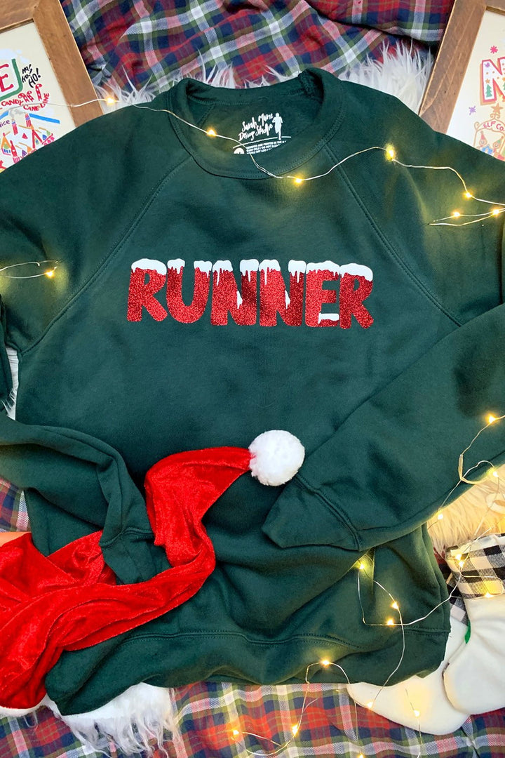 Sarah Marie Design Studio Sweatshirt Runner Holiday Sweatshirt