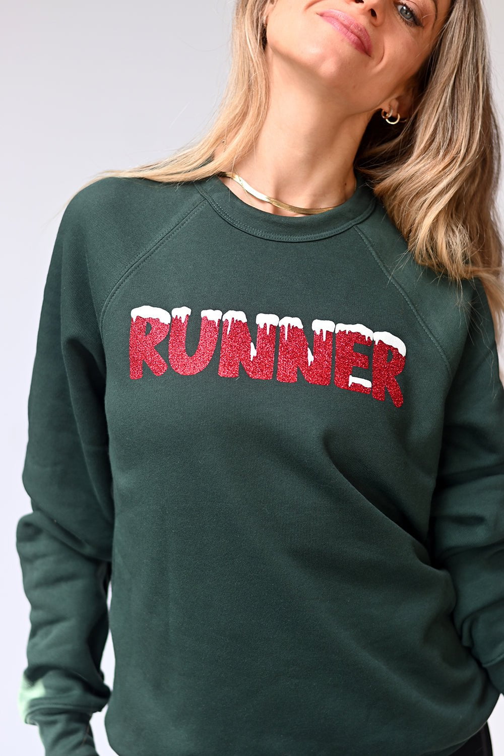 Sarah Marie Design Studio Sweatshirt Runner Holiday Sweatshirt