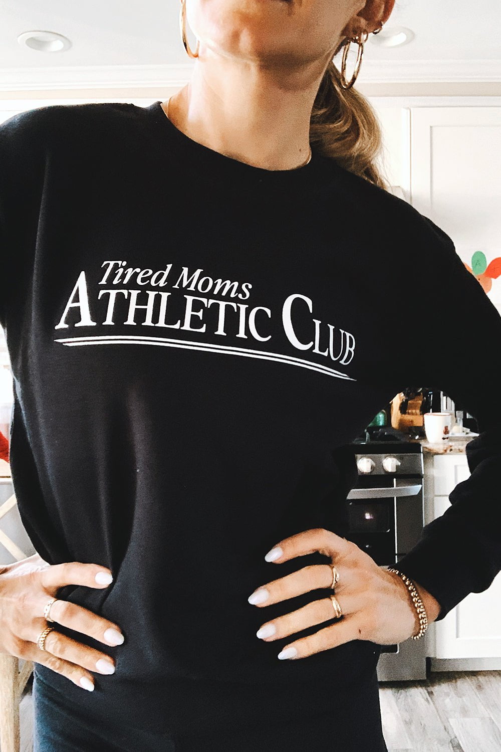 Sarah Marie Design Studio Sweatshirt Tired Moms Athletic Club Women's Sweatshirt