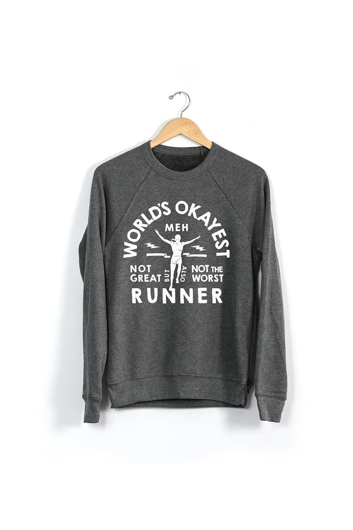 Sarah Marie Design Studio Sweatshirt World's Okayest Runner Sweatshirt