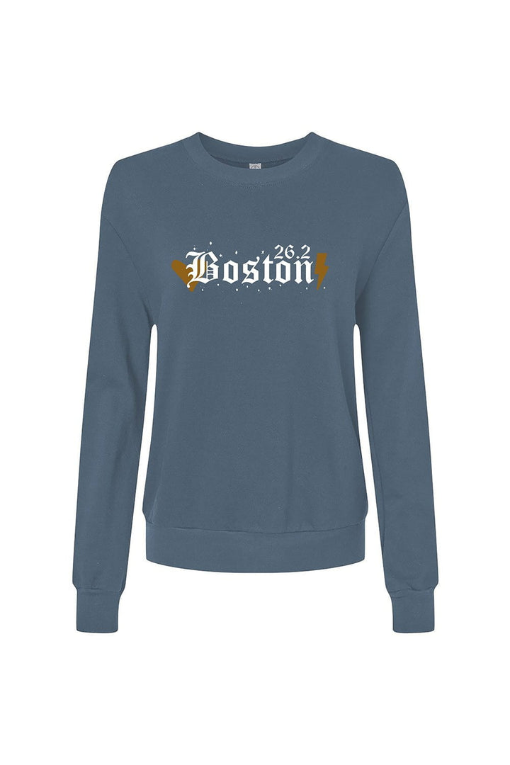 Sarah Marie Design Studio Sweatshirt XSmall / Denim Blue Boston 26.2 Women's Sweatshirt